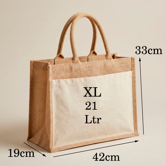 Personalisierte Jutetasche mit Namen | Stilvolle Alltagstasche & Shopper | Geschenkidee Modern & Zeitlos