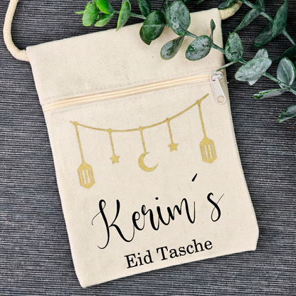 Bayram / Eid Tasche mit Namen – Personalisierbar (Eid Mubarak, Ramadan Geschenk – Motiv Gierlande)