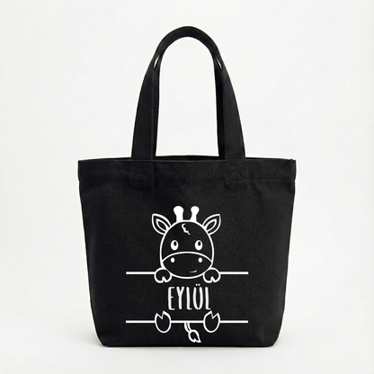 Personalisierte Mini Bag für die Kita | Wechselkleidung & Spielzeug | Tasche mit Namen & Tiermotiv