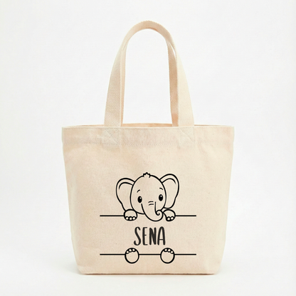 Personalisierte Mini Bag für die Kita | Wechselkleidung & Spielzeug | Tasche mit Namen & Tiermotiv