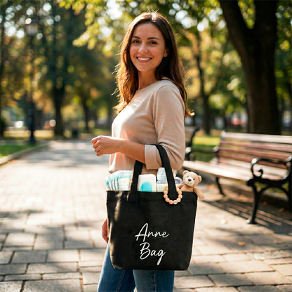 Anne Bag aus Baumwolle | Kleine Tasche für Baby-Utensilien, Spielzeug & Snacks | Alltag mit Kind