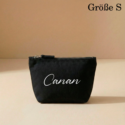 Personalisierte Accessoires-Tasche | Kosmetik- & Kulturtasche mit Namen | In 3 Größen verfügbar mit Anfangsbuchstaben