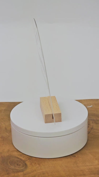 Ramadan Acrylschild mit Holzfuß | Bayram Deko | Eid Mubarak Tischdeko | Islamische Geschenkidee (Ramadan Mubarak Laterne)