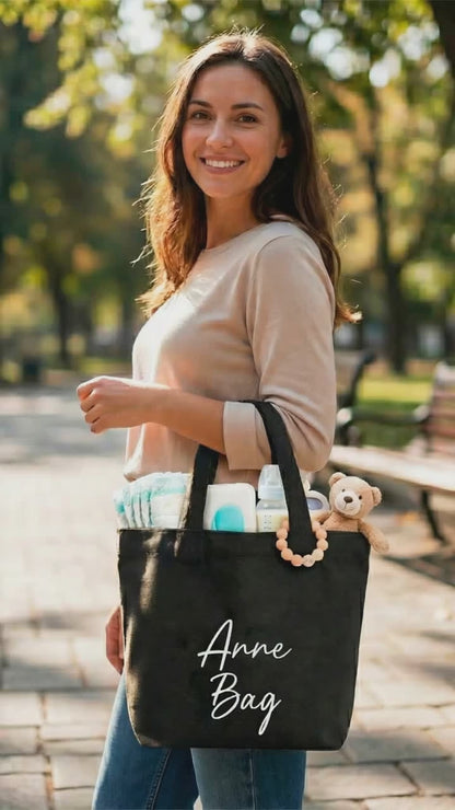 Anne Bag aus Baumwolle | Kleine Tasche für Baby-Utensilien, Spielzeug & Snacks | Alltag mit Kind
