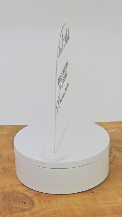 Ramadan Acrylschild mit Acrylstandfuß | Bayram Deko | Eid Mubarak Tischdeko | Islamische Geschenkidee (Ramadan Mubarak)